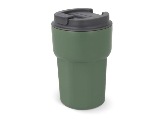 Mug thermo publicitaire avec couvercle 350ml Zambezi Vert olive